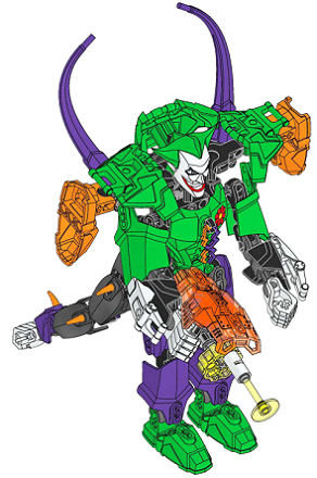 4528_X_4527 The Joker + 4528 Green Lantern Combi Model
